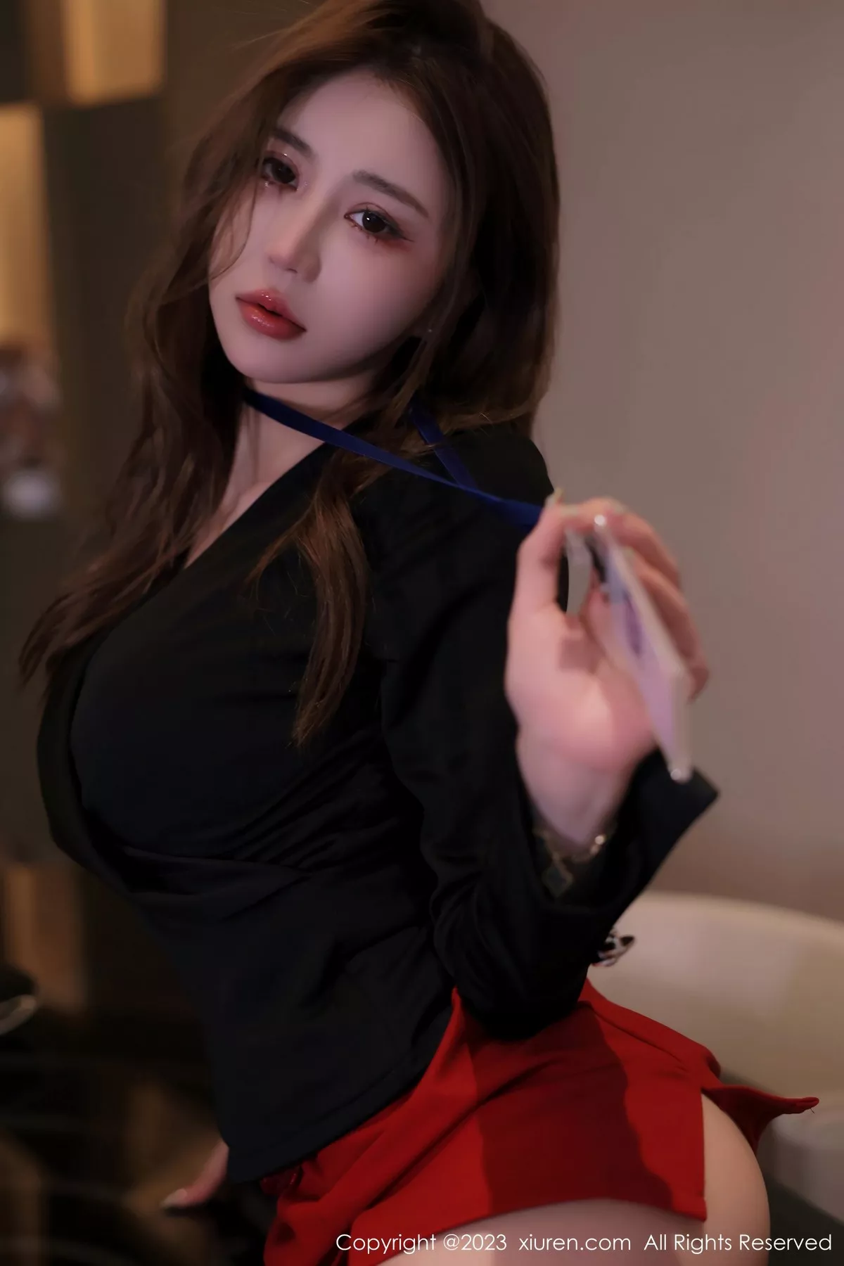秀人集.com_[XiuRen秀人网]No.6903_模特tina_甜仔半脱露性感红色蕾丝情趣内衣秀凹凸身材诱惑写真70P