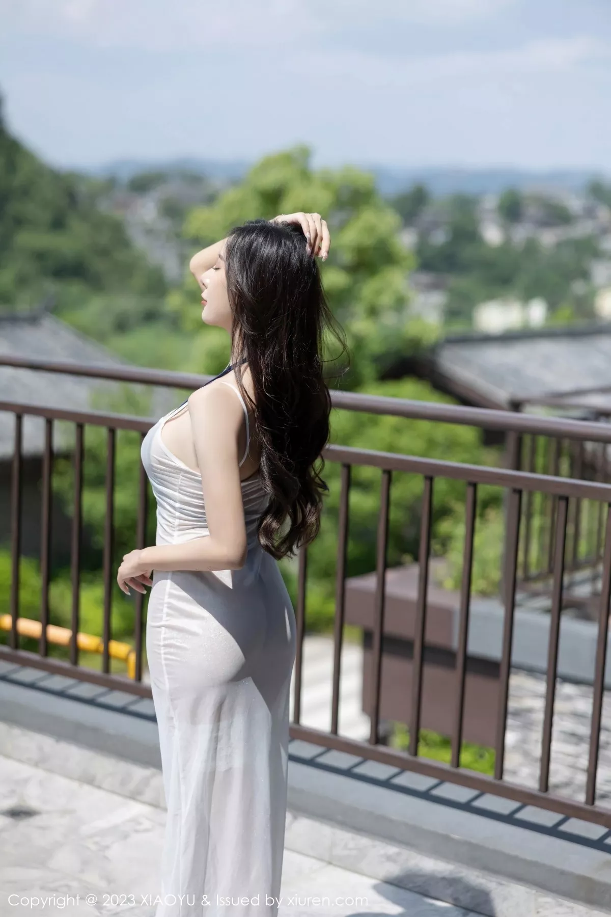 秀人集.com_[XiaoYu画语界]Vol.1052_女神王馨瑶yanni白色轻透连衣裙露情趣内衣秀惹火身材诱惑写真97P