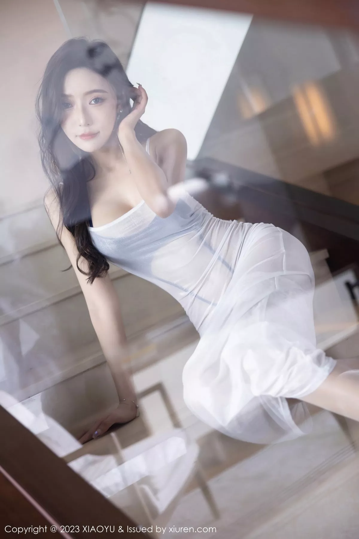 秀人集.com_[XiaoYu画语界]Vol.1052_女神王馨瑶yanni白色轻透连衣裙露情趣内衣秀惹火身材诱惑写真97P