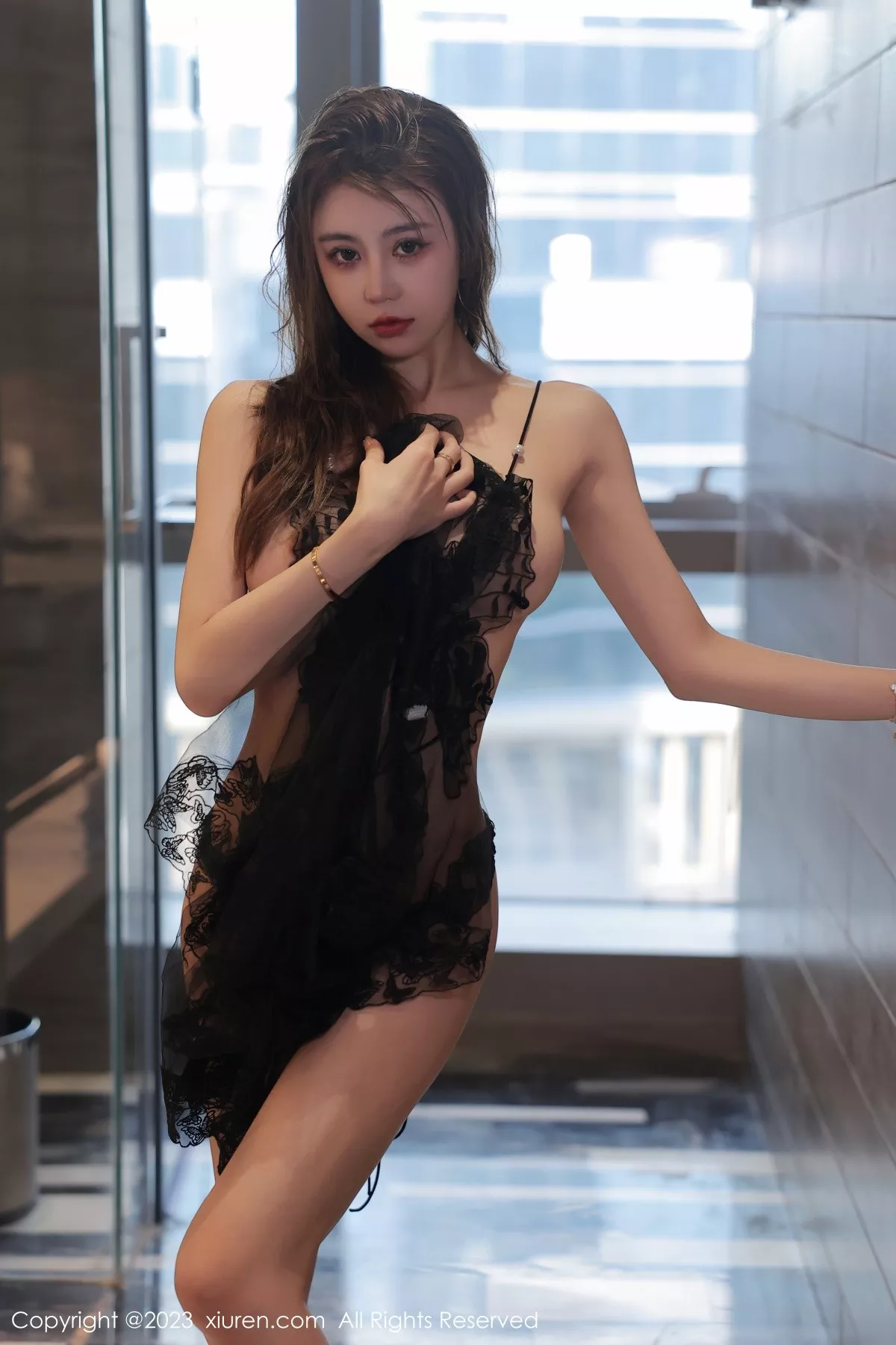 秀人集.com_[XiuRen秀人网]No.6793_模特tina_甜仔私房性感黑色轻透情趣服透视秀火辣身材诱惑写真58P