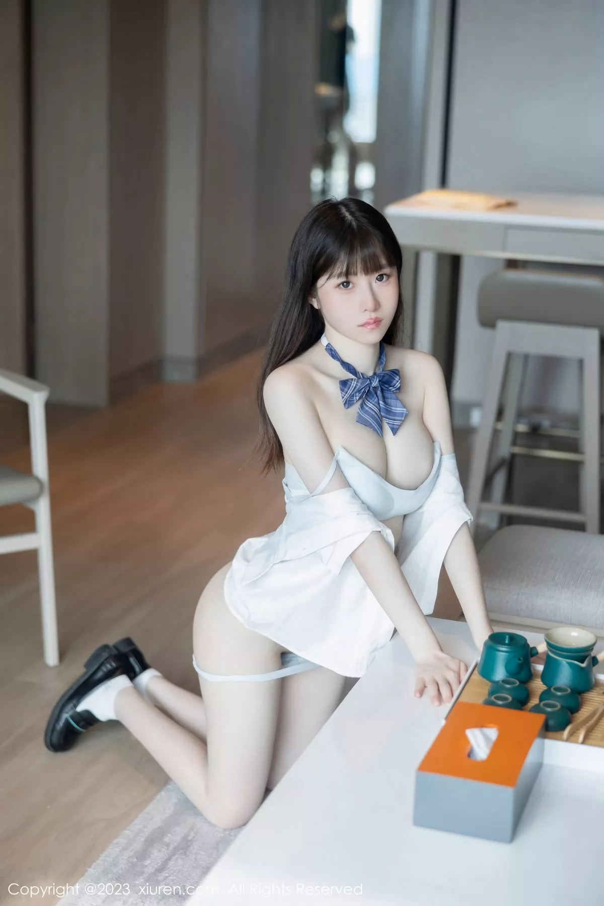 秀人集.com_[XiuRen秀人网]No.6993_模特林悠悠白色上衣配格子短裙露浅色内衣秀曼妙身姿诱惑写真103P