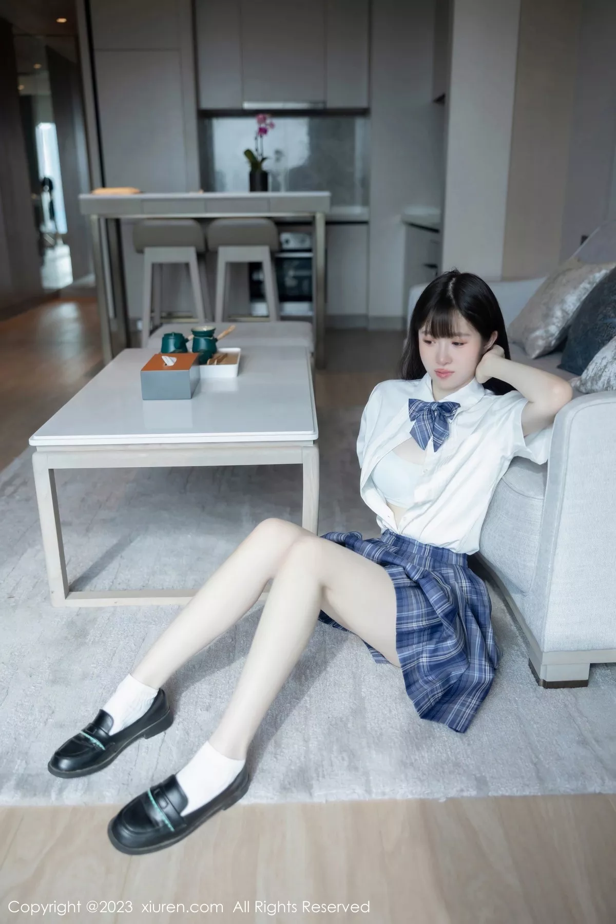 秀人集.com_[XiuRen秀人网]No.6993_模特林悠悠白色上衣配格子短裙露浅色内衣秀曼妙身姿诱惑写真103P