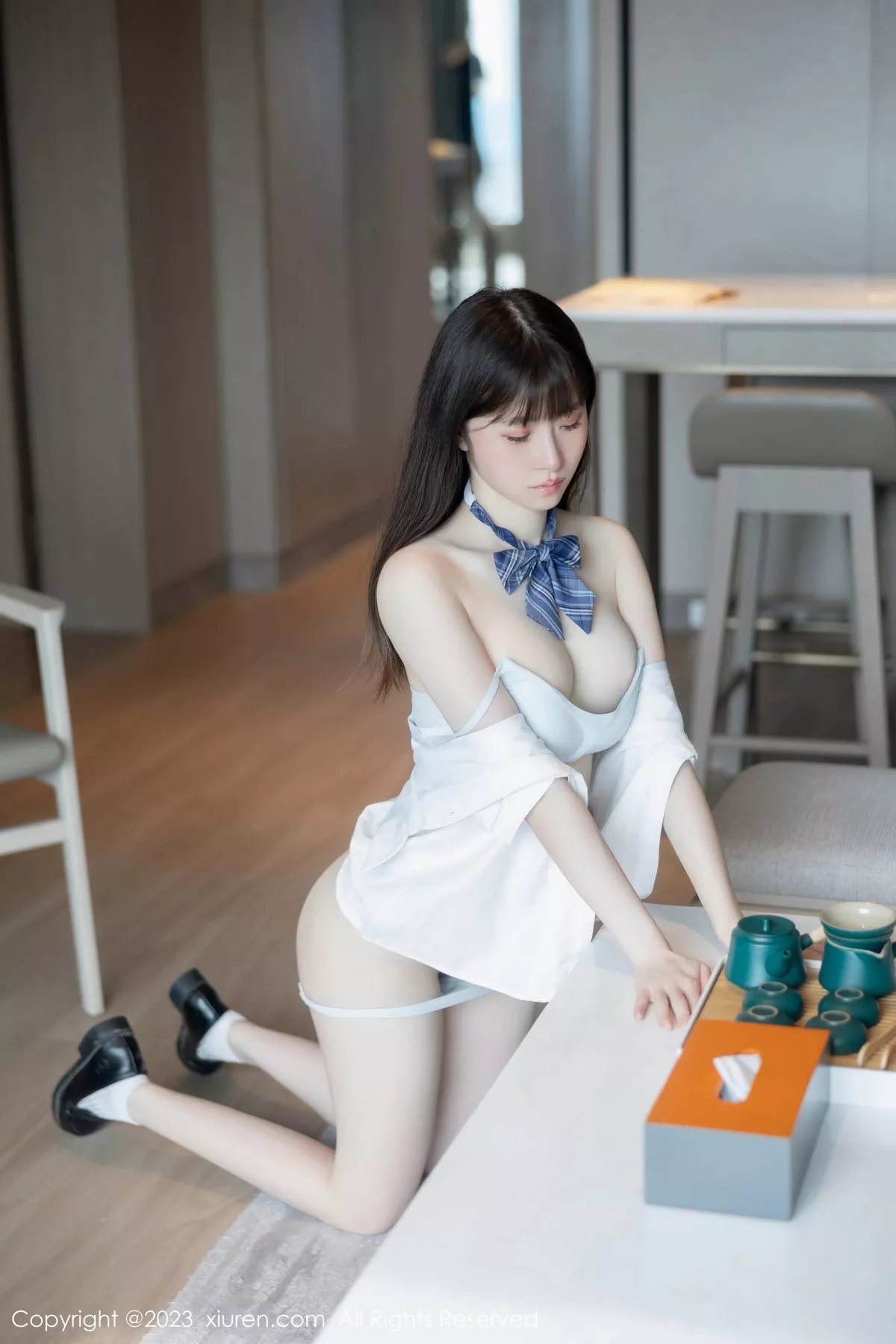 秀人集.com_[XiuRen秀人网]No.6993_模特林悠悠白色上衣配格子短裙露浅色内衣秀曼妙身姿诱惑写真103P