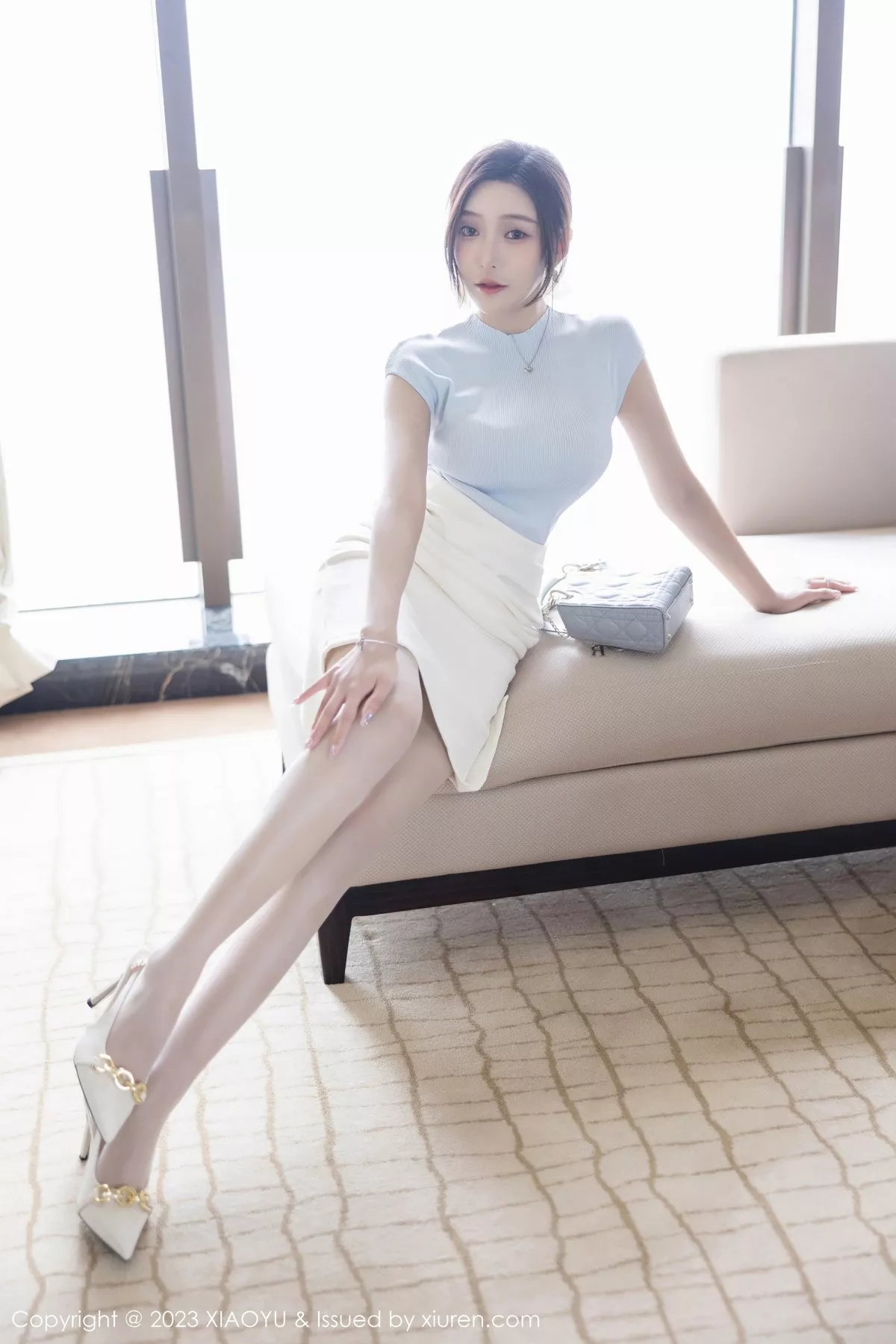 秀人集.com_[XiaoYu画语界]Vol.1059_女神王馨瑶yanni淡粉色内衣配超薄无内肉丝秀惹火身材诱惑写真84P