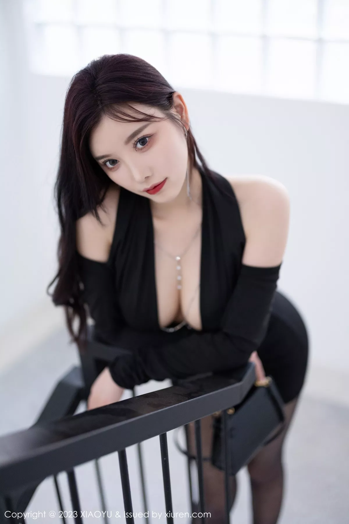 秀人集.com_[XiaoYu画语界]Vol.1060_女神杨晨晨Yome性感黑色连衣短裙露黑色轻透内衣迷人诱惑写真90P