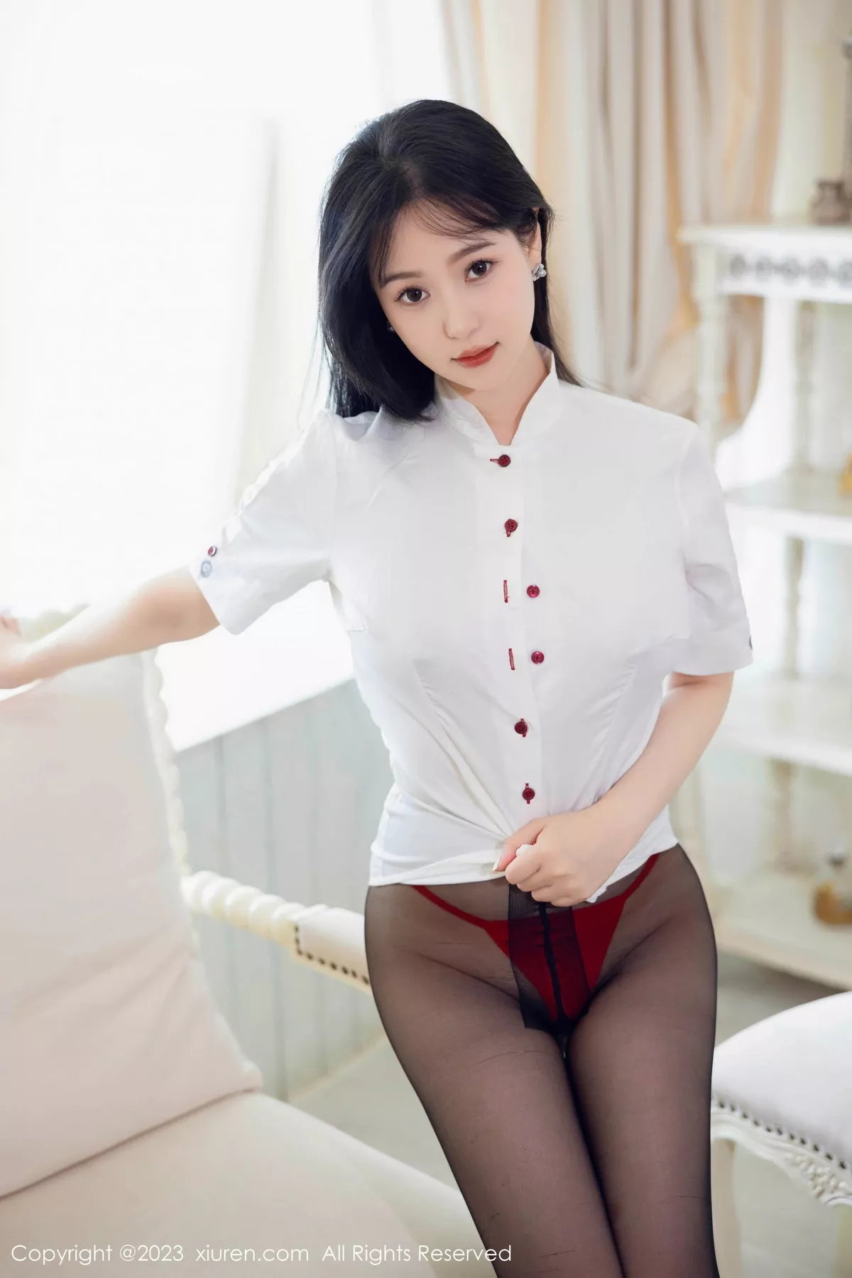秀人集.com_[XiuRen秀人网]No.7037_模特柚琪Rich私房半脱露红色内衣配黑丝袜秀翘臀美腿诱惑写真92P