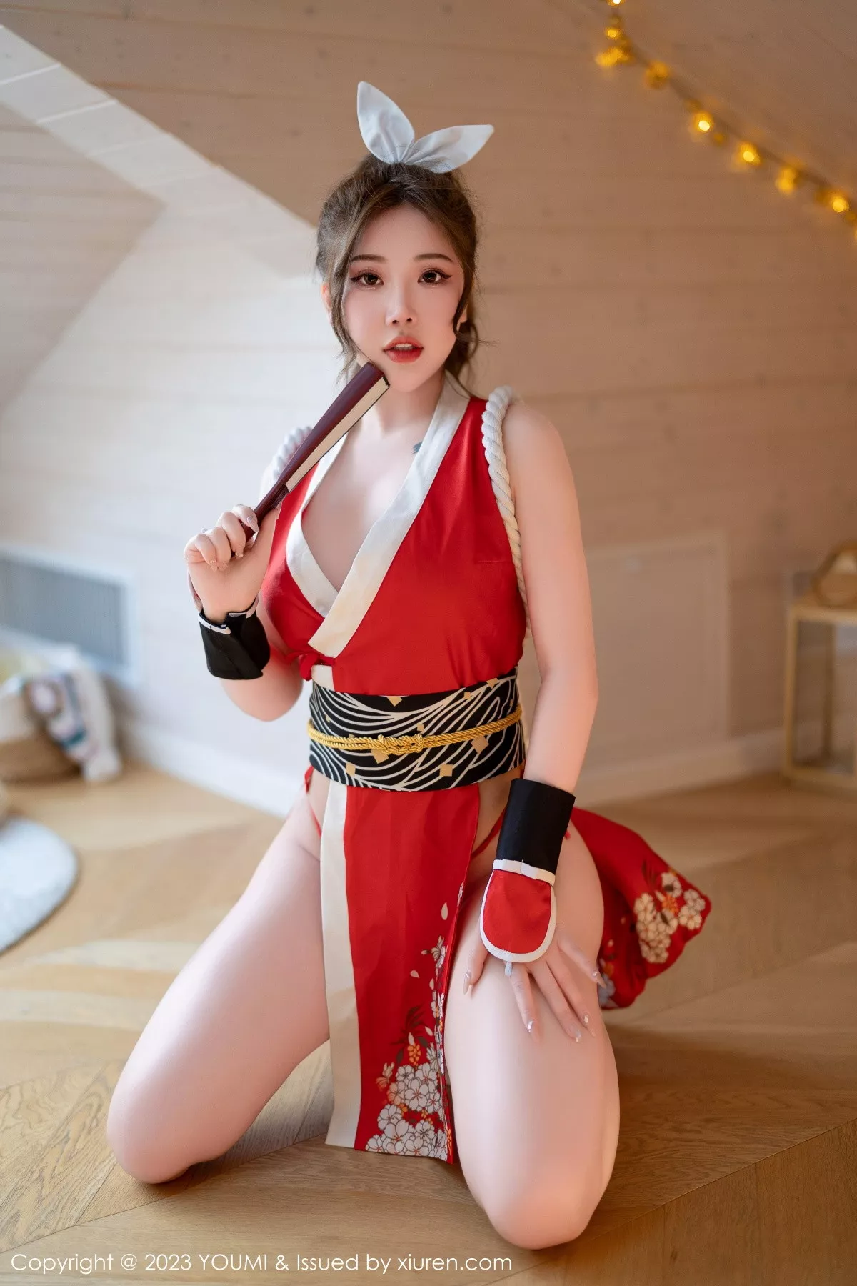 秀人集.com_[YouMi尤蜜荟]Vol.962_模特小海臀Rena红色不知火舞cosplay服饰秀浑圆翘臀诱惑写真70P