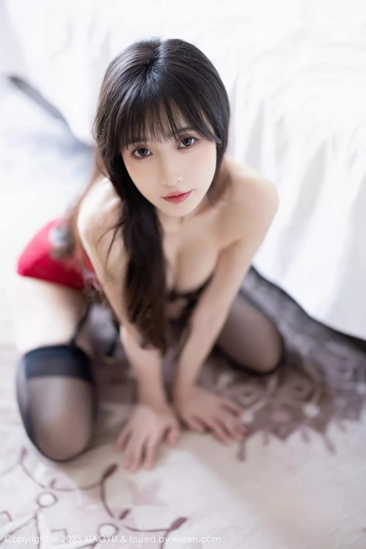 秀人集.com_[XiaoYu画语界]Vol.1068_模特林星阑脱蓝色连衣短裙露蕾丝情趣内衣秀曼妙身姿诱惑写真80P