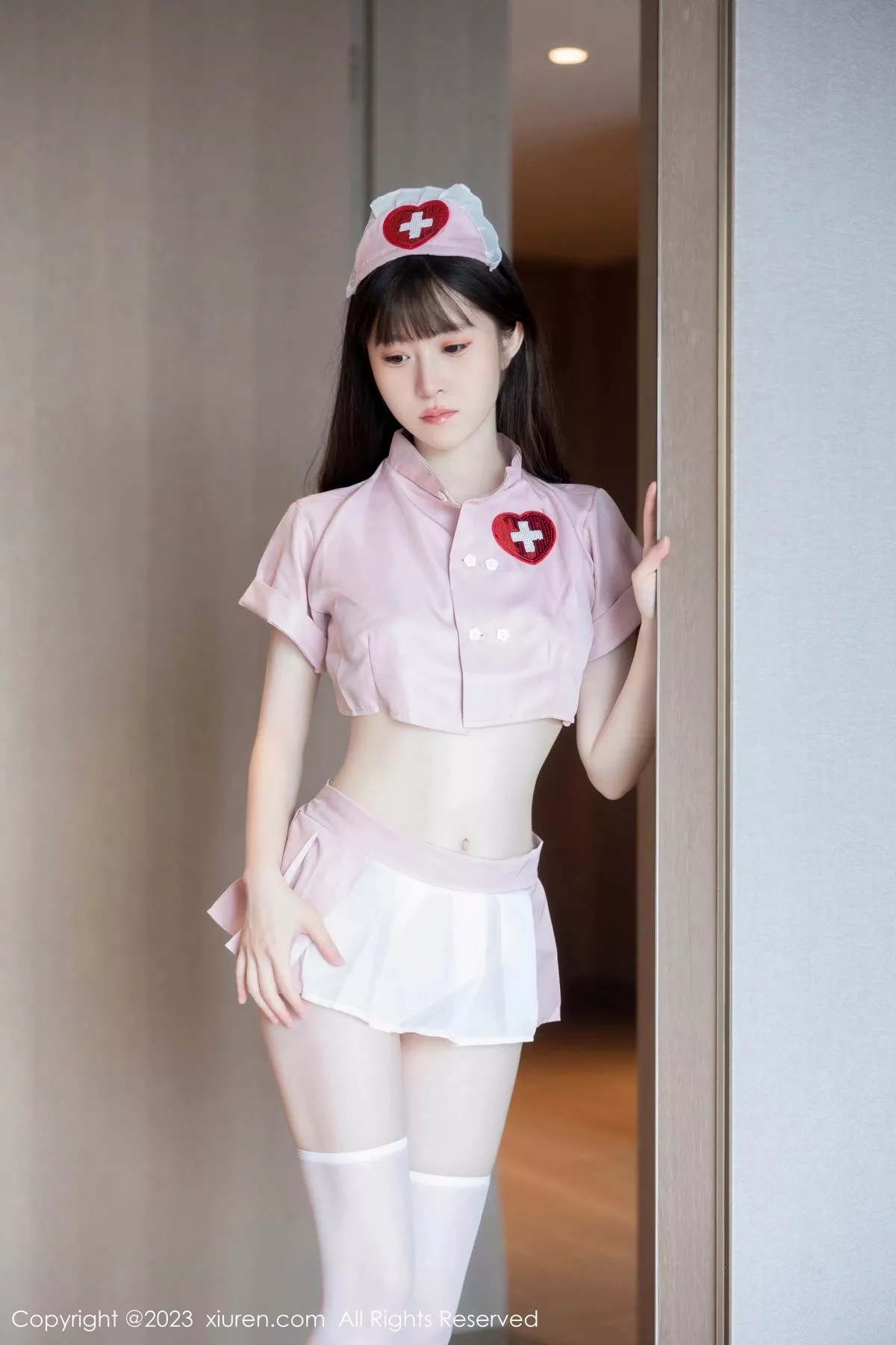 秀人集.com_[XiuRen秀人网]No.7090_模特林悠悠性感粉色情趣护士服配白色丝袜秀曼妙身姿诱惑写真79P
