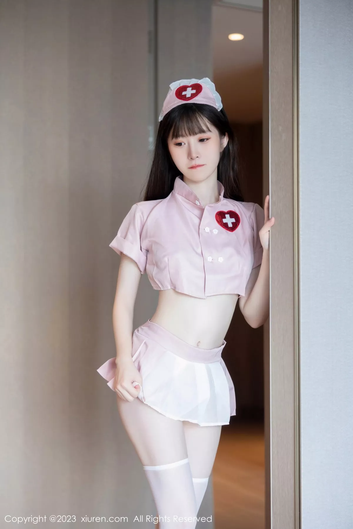 秀人集.com_[XiuRen秀人网]No.7090_模特林悠悠性感粉色情趣护士服配白色丝袜秀曼妙身姿诱惑写真79P