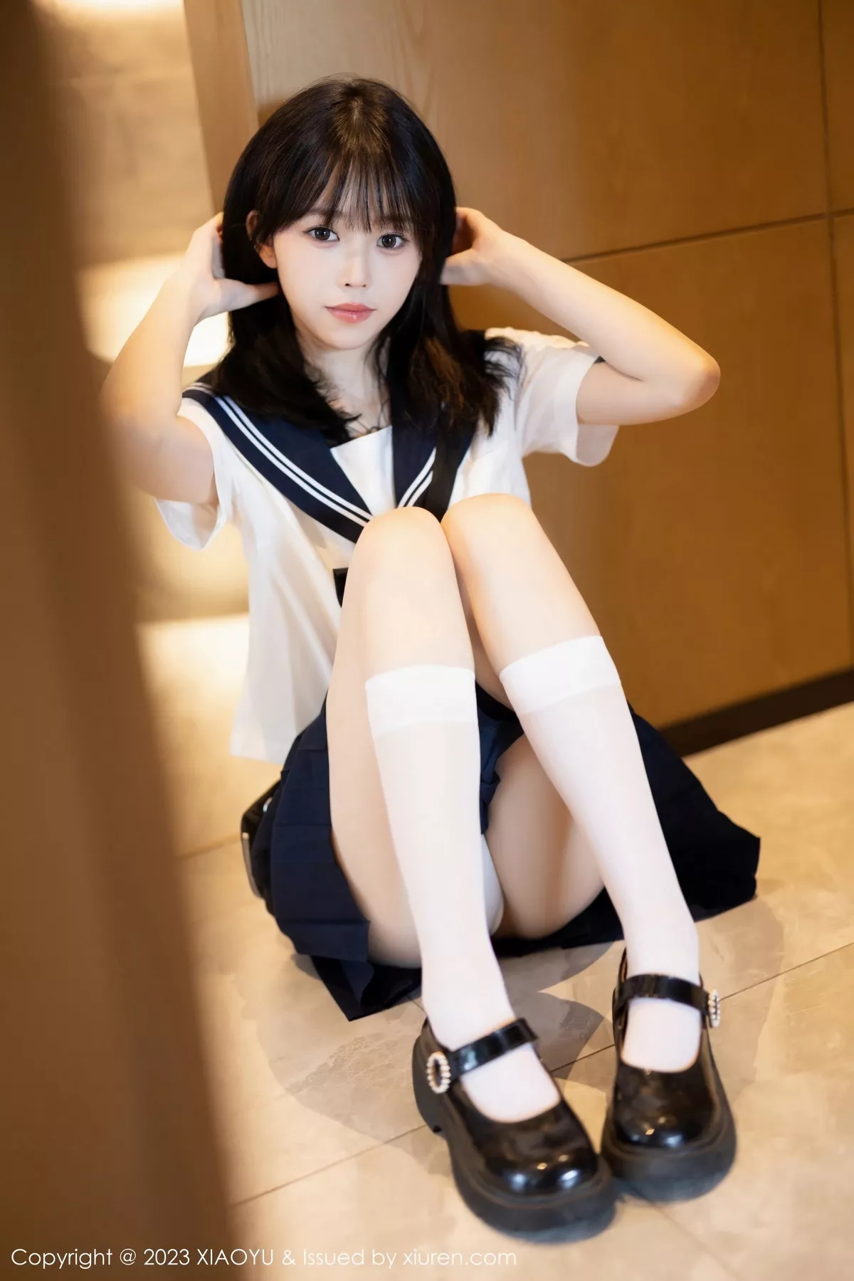 秀人集.com_[XiaoYu画语界]Vol.1087_模特奶瓶性感白色学妹服饰露白色情趣内衣秀曼妙身姿诱惑写真88P