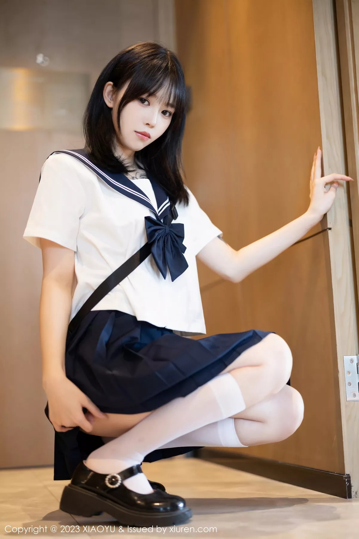 秀人集.com_[XiaoYu画语界]Vol.1087_模特奶瓶性感白色学妹服饰露白色情趣内衣秀曼妙身姿诱惑写真88P