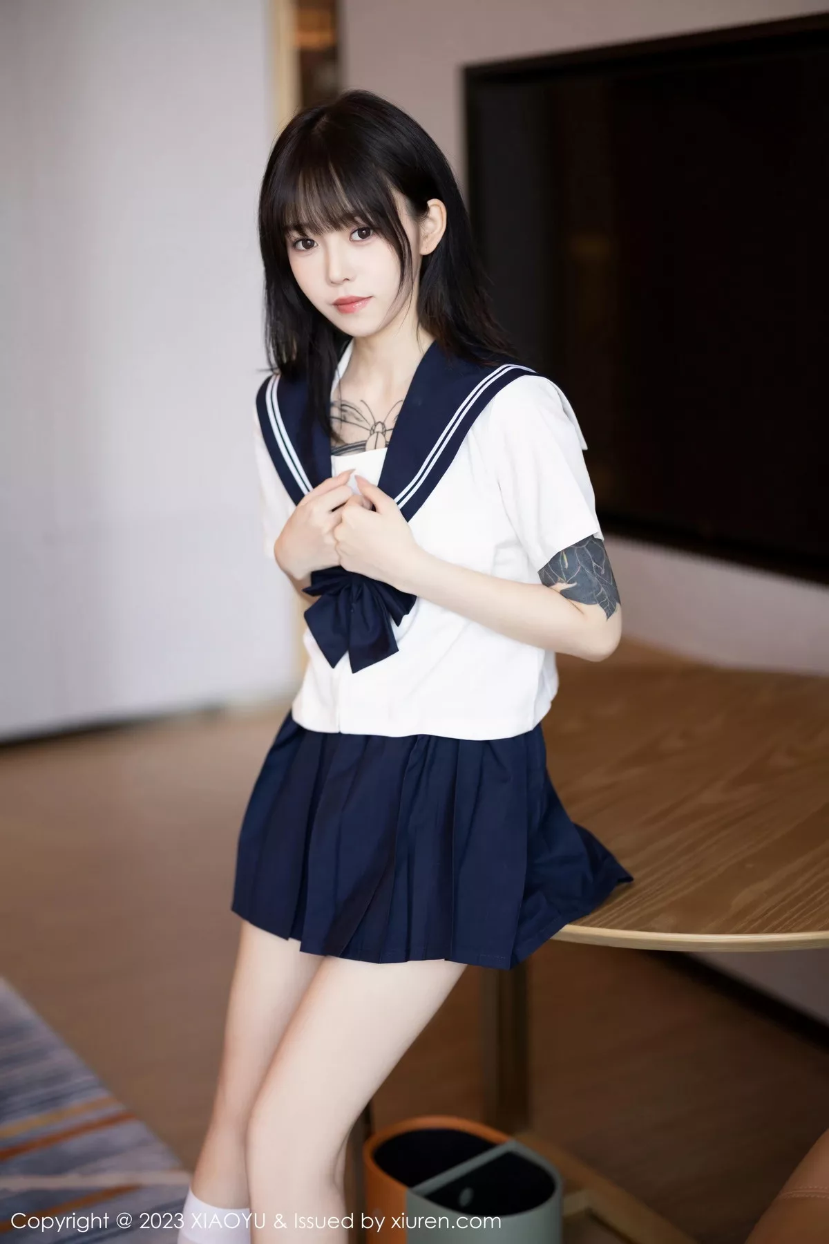 秀人集.com_[XiaoYu画语界]Vol.1087_模特奶瓶性感白色学妹服饰露白色情趣内衣秀曼妙身姿诱惑写真88P