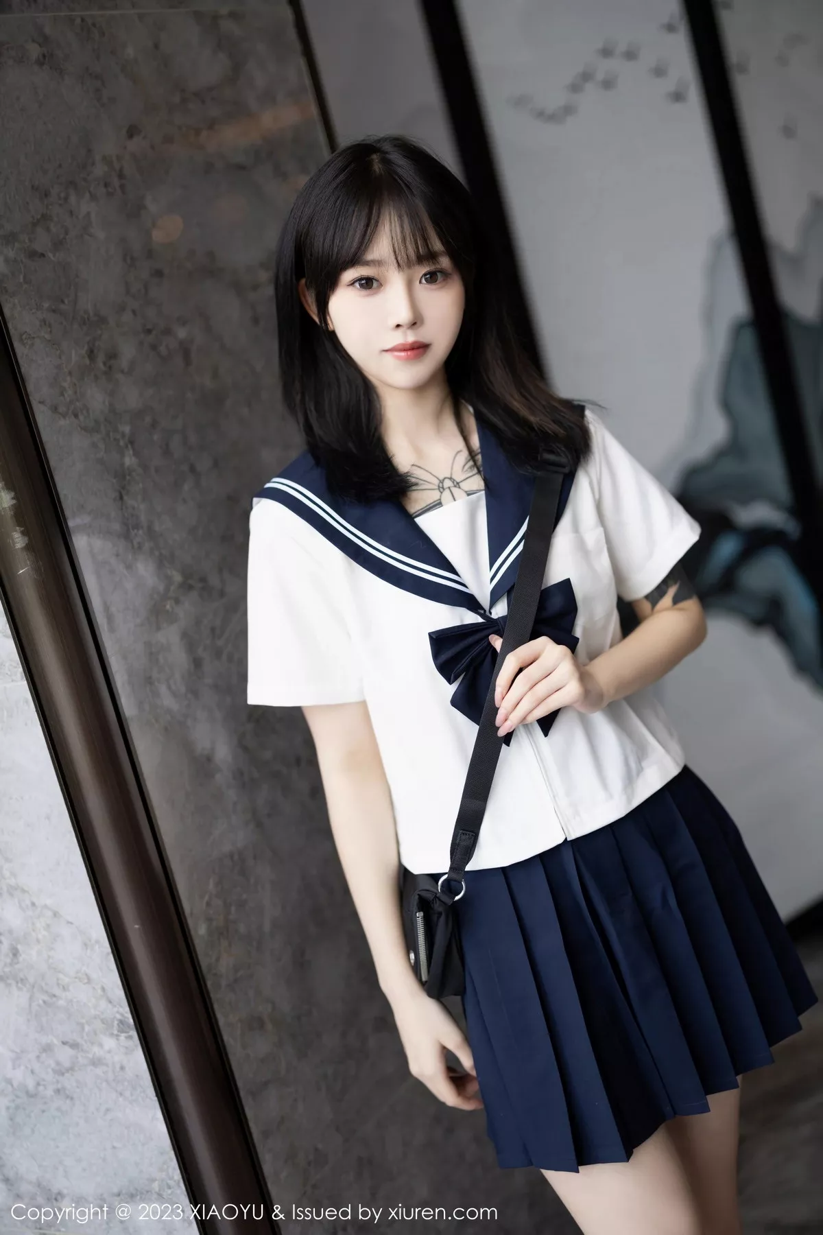 秀人集.com_[XiaoYu画语界]Vol.1087_模特奶瓶性感白色学妹服饰露白色情趣内衣秀曼妙身姿诱惑写真88P