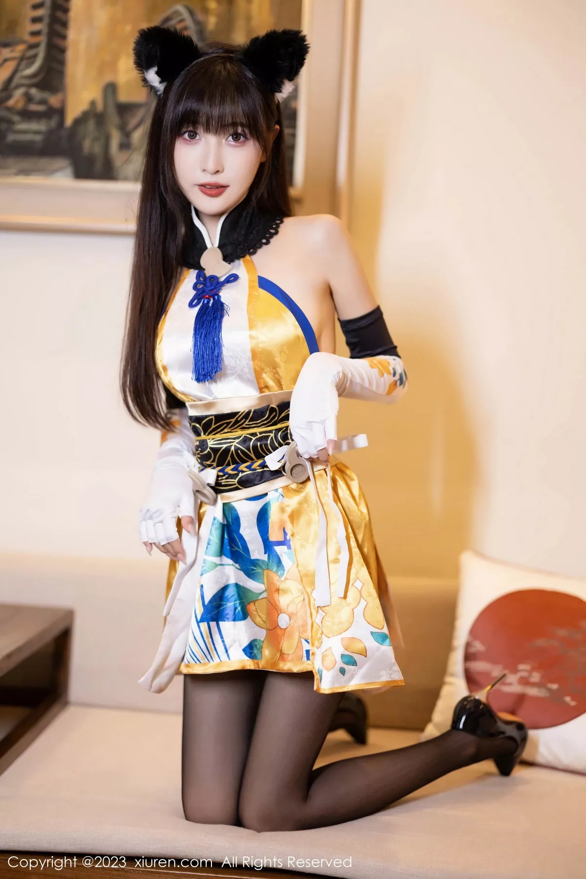 秀人集.com_[XiuRen秀人网]No.7231_模特林星阑性感连衣短裙+豹纹内衣配白丝袜秀曼妙身姿诱惑写真90P