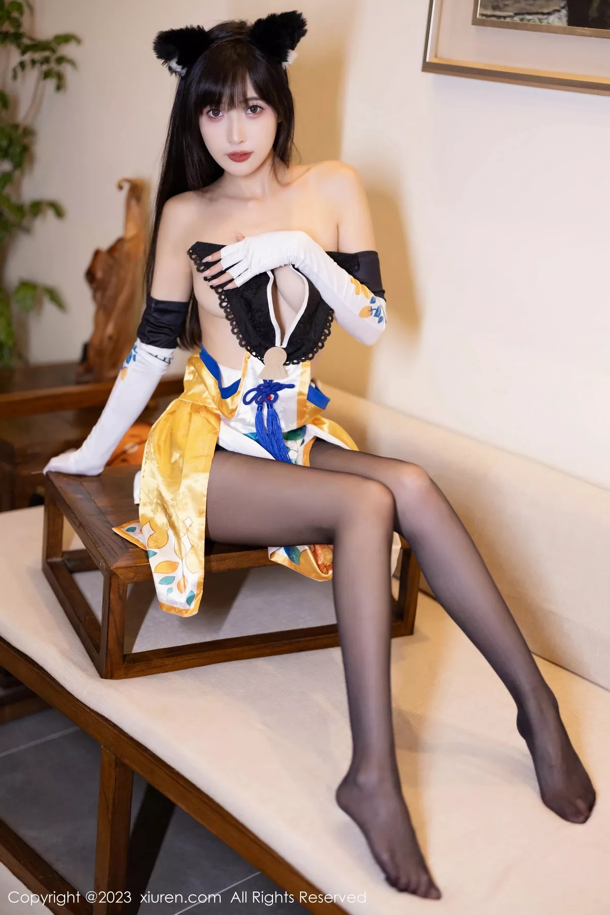 秀人集.com_[XiuRen秀人网]No.7231_模特林星阑性感连衣短裙+豹纹内衣配白丝袜秀曼妙身姿诱惑写真90P