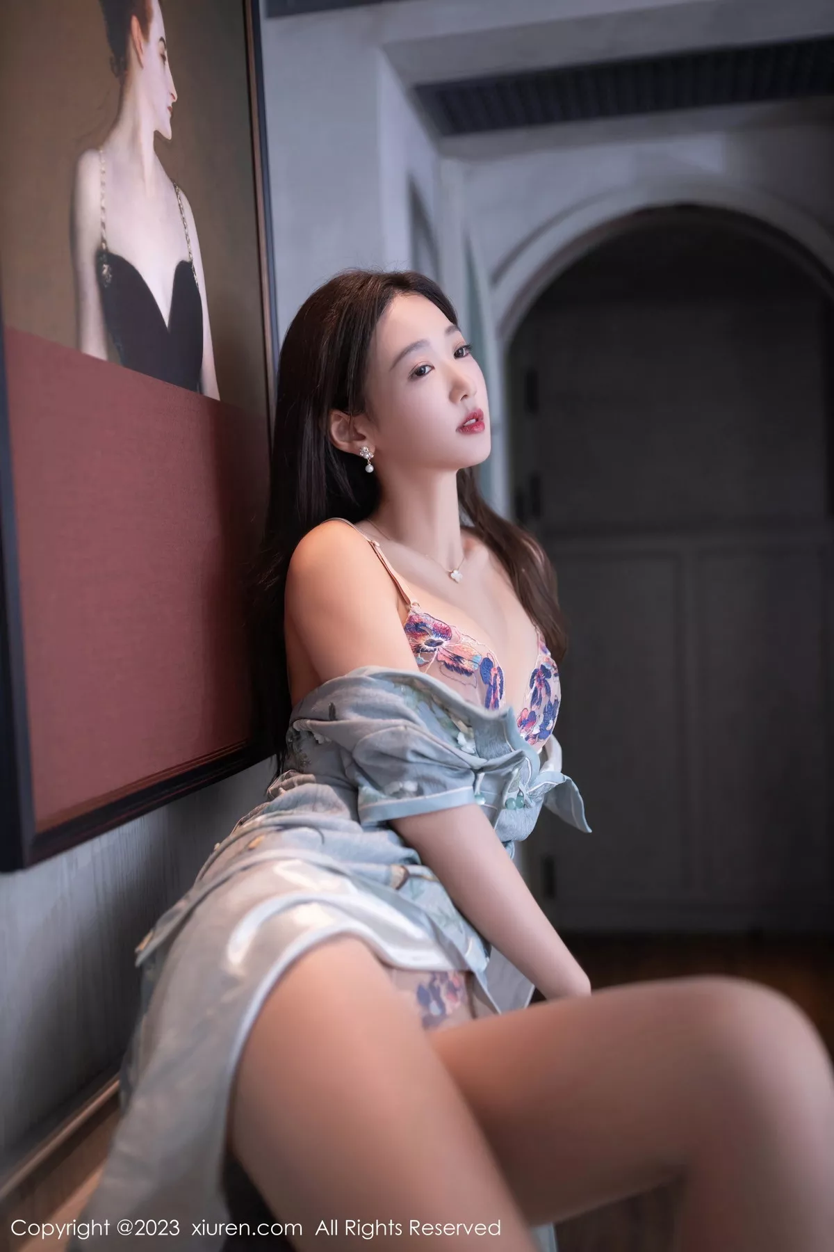 秀人集.com_[XiuRen秀人网]No.7232_模特唐安琪私房浴室性感浅色内衣配原色丝袜秀曼妙身姿诱惑写真76P