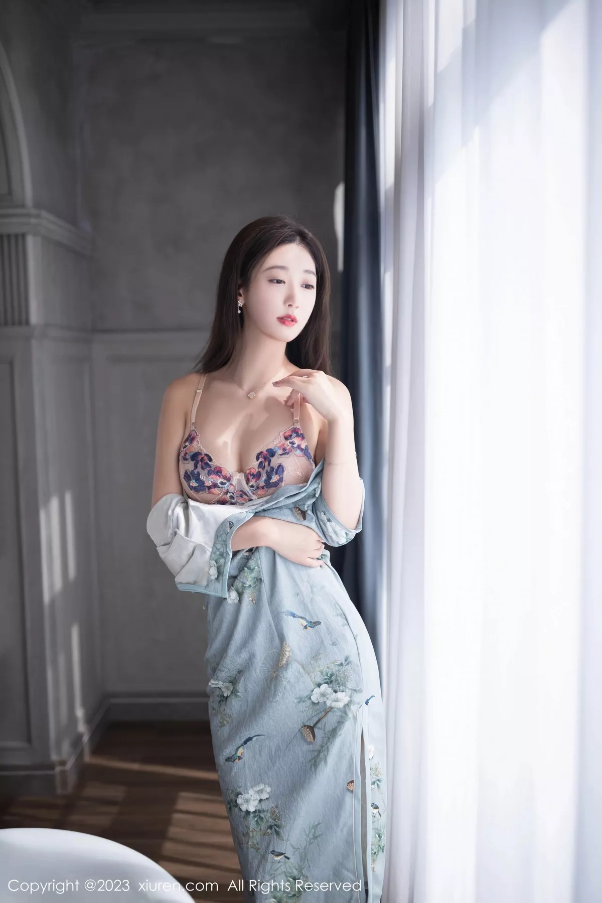 秀人集.com_[XiuRen秀人网]No.7232_模特唐安琪私房浴室性感浅色内衣配原色丝袜秀曼妙身姿诱惑写真76P