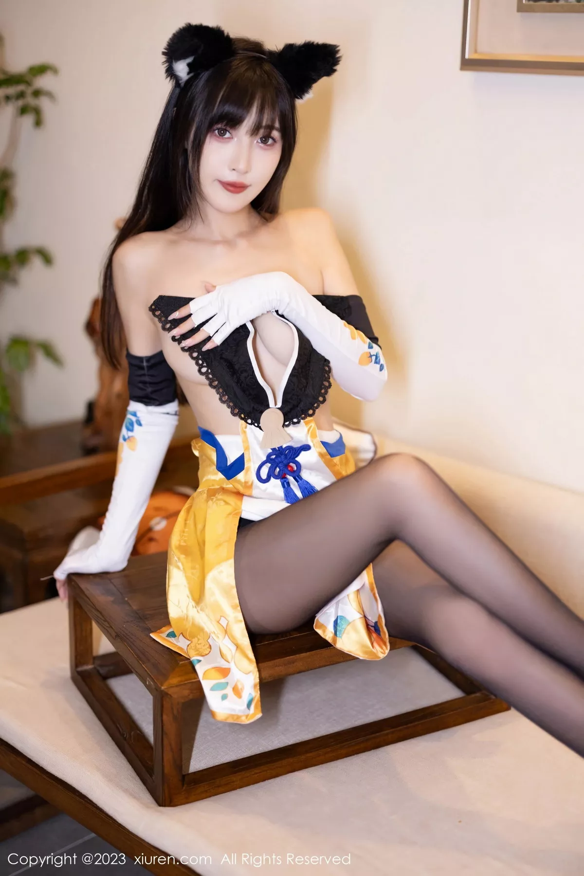 秀人集.com_[XiuRen秀人网]No.7231_模特林星阑性感连衣短裙+豹纹内衣配白丝袜秀曼妙身姿诱惑写真90P