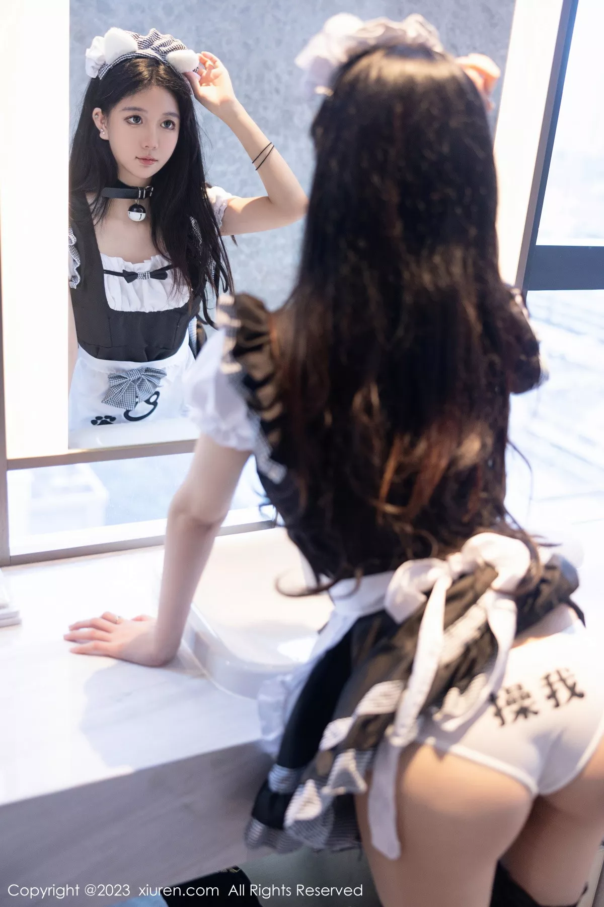 秀人集.com_[XiuRen秀人网]No.7237_模特幼幼性感白黑色女仆服配超薄黑丝秀完美身材迷人诱惑写真103P