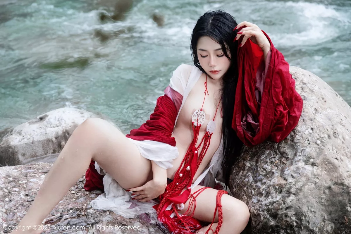 秀人集.com_[XiuRen秀人网]No.7295_模特严利娅Yuliya妲己扮演性感红色薄透古装服饰秀美臀诱惑写真89P