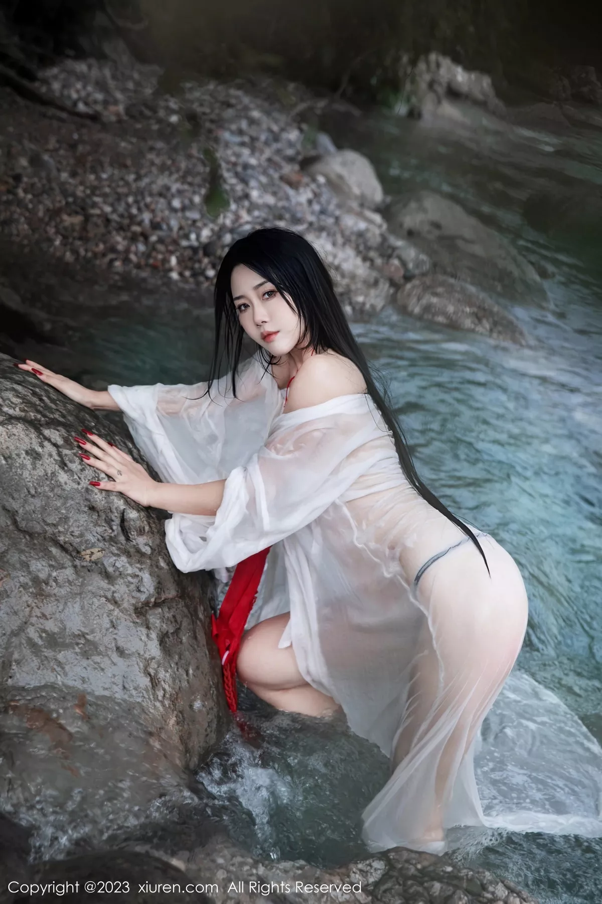 秀人集.com_[XiuRen秀人网]No.7295_模特严利娅Yuliya妲己扮演性感红色薄透古装服饰秀美臀诱惑写真89P