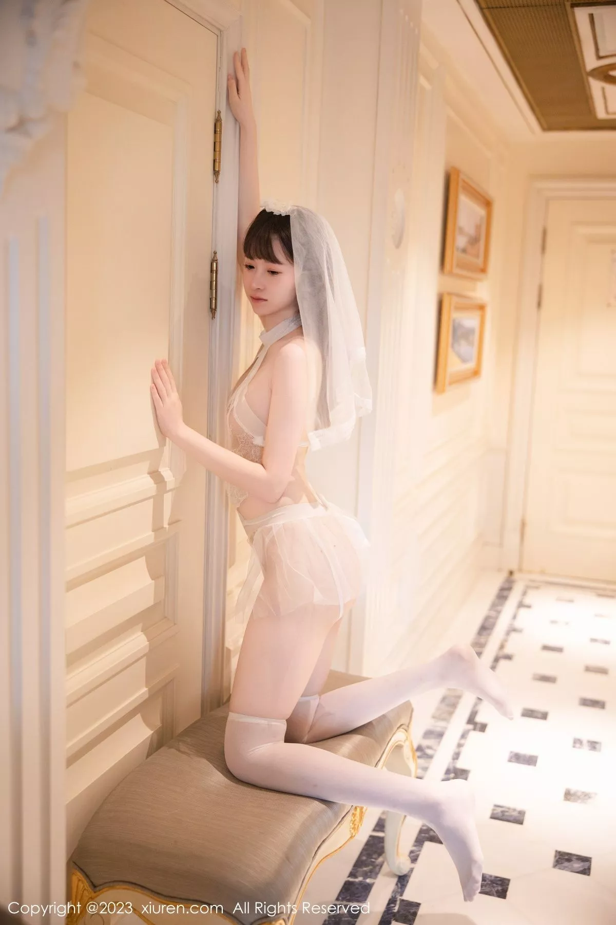 秀人集.com_[XiuRen秀人网]No.7421_模特林悠悠性感白色情趣婚纱服饰配白丝袜秀曼妙身姿诱惑写真82P