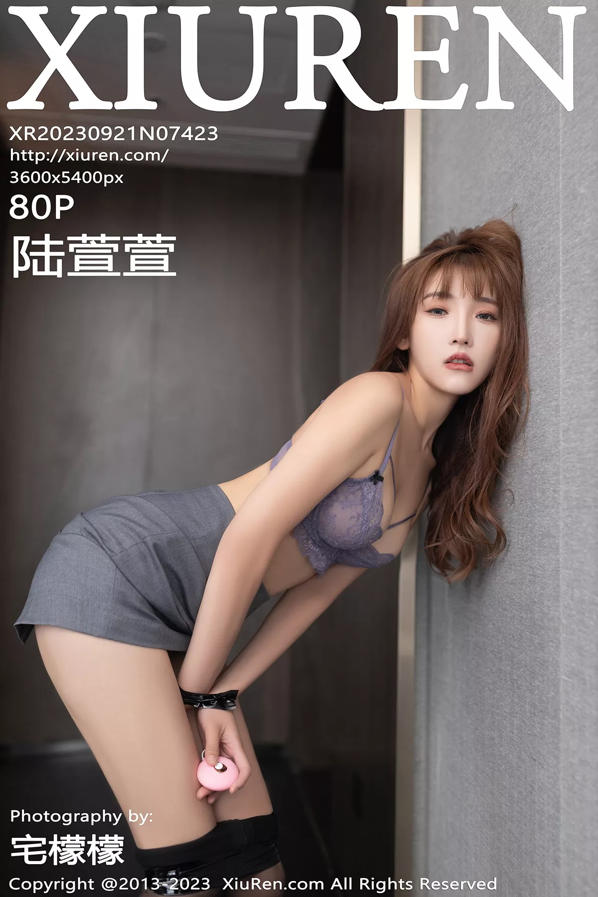 秀人集.com_[XiuRen秀人网]No.7423_模特陆萱萱捆绑主题性感深灰色Ol服饰露紫灰蕾丝内衣诱惑写真80P