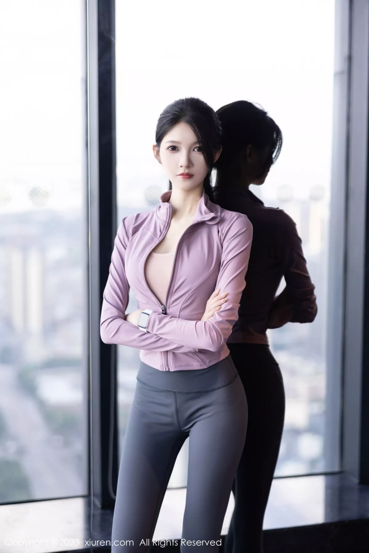 秀人集.com_[XiuRen秀人网]No.7438_模特程程程健身房紫灰色上衣配灰色运动裤秀曼妙身姿诱惑写真84P