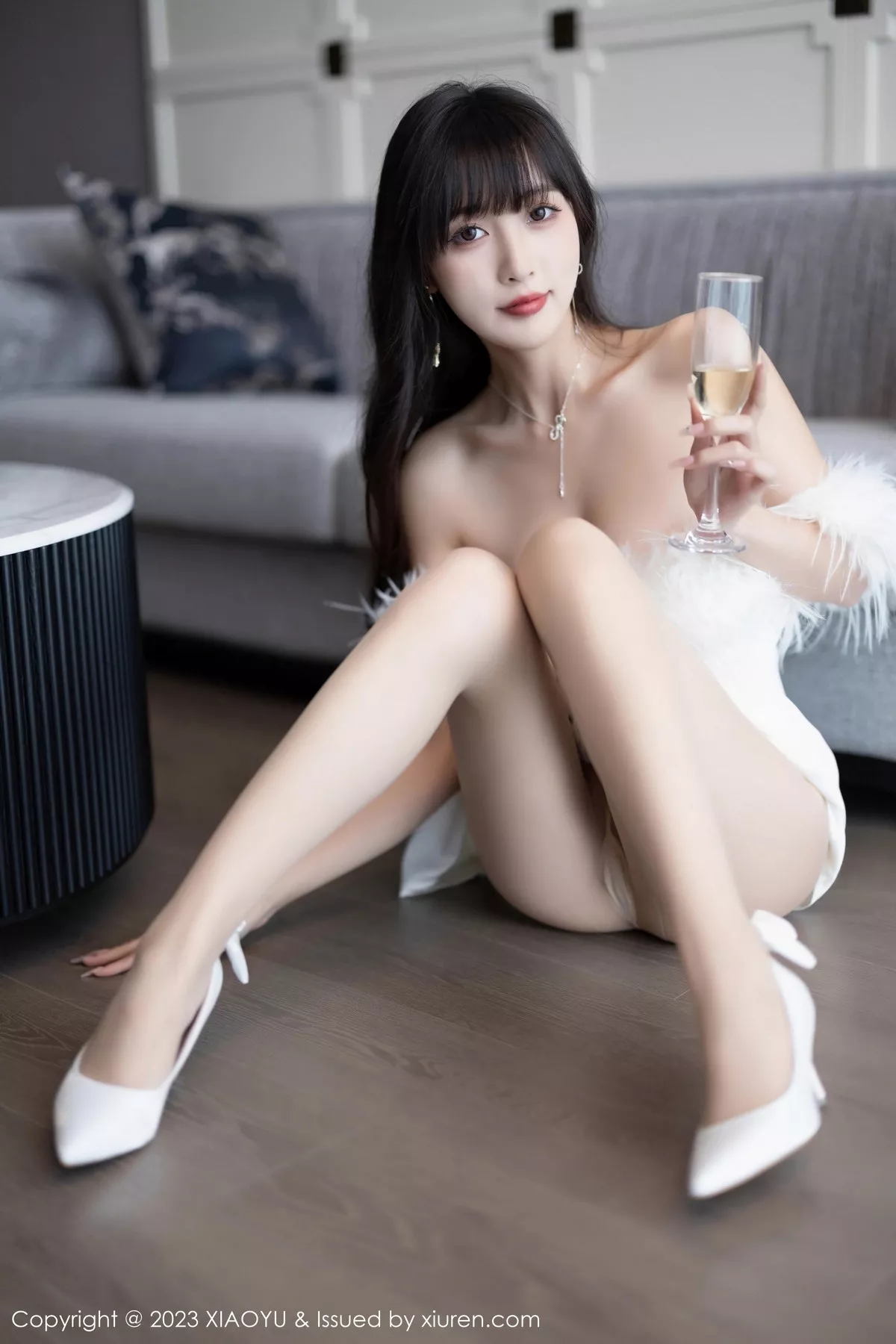 秀人集.com_[XiaoYu画语界]Vol.1120_模特林星阑白色蕾丝情趣内衣+露肩连衣裙秀曼妙身姿诱惑写真102P