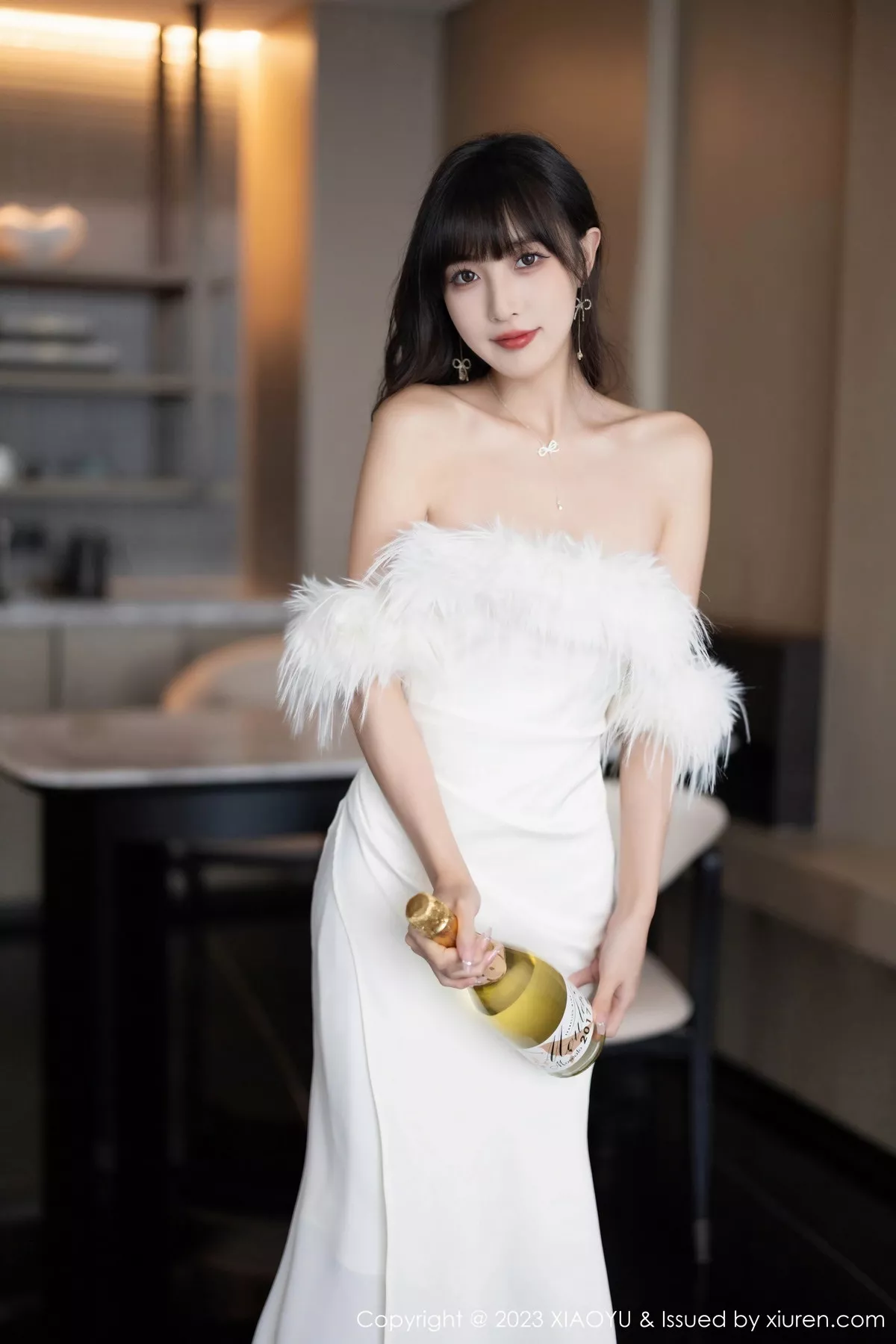 秀人集.com_[XiaoYu画语界]Vol.1120_模特林星阑白色蕾丝情趣内衣+露肩连衣裙秀曼妙身姿诱惑写真102P