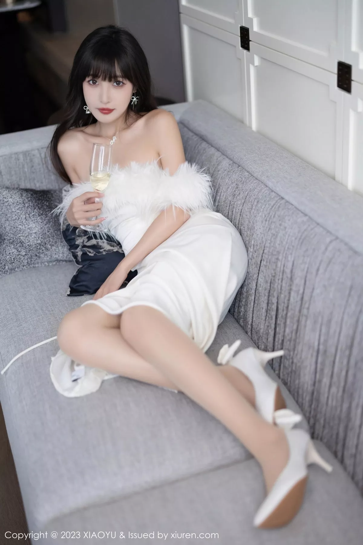 秀人集.com_[XiaoYu画语界]Vol.1120_模特林星阑白色蕾丝情趣内衣+露肩连衣裙秀曼妙身姿诱惑写真102P