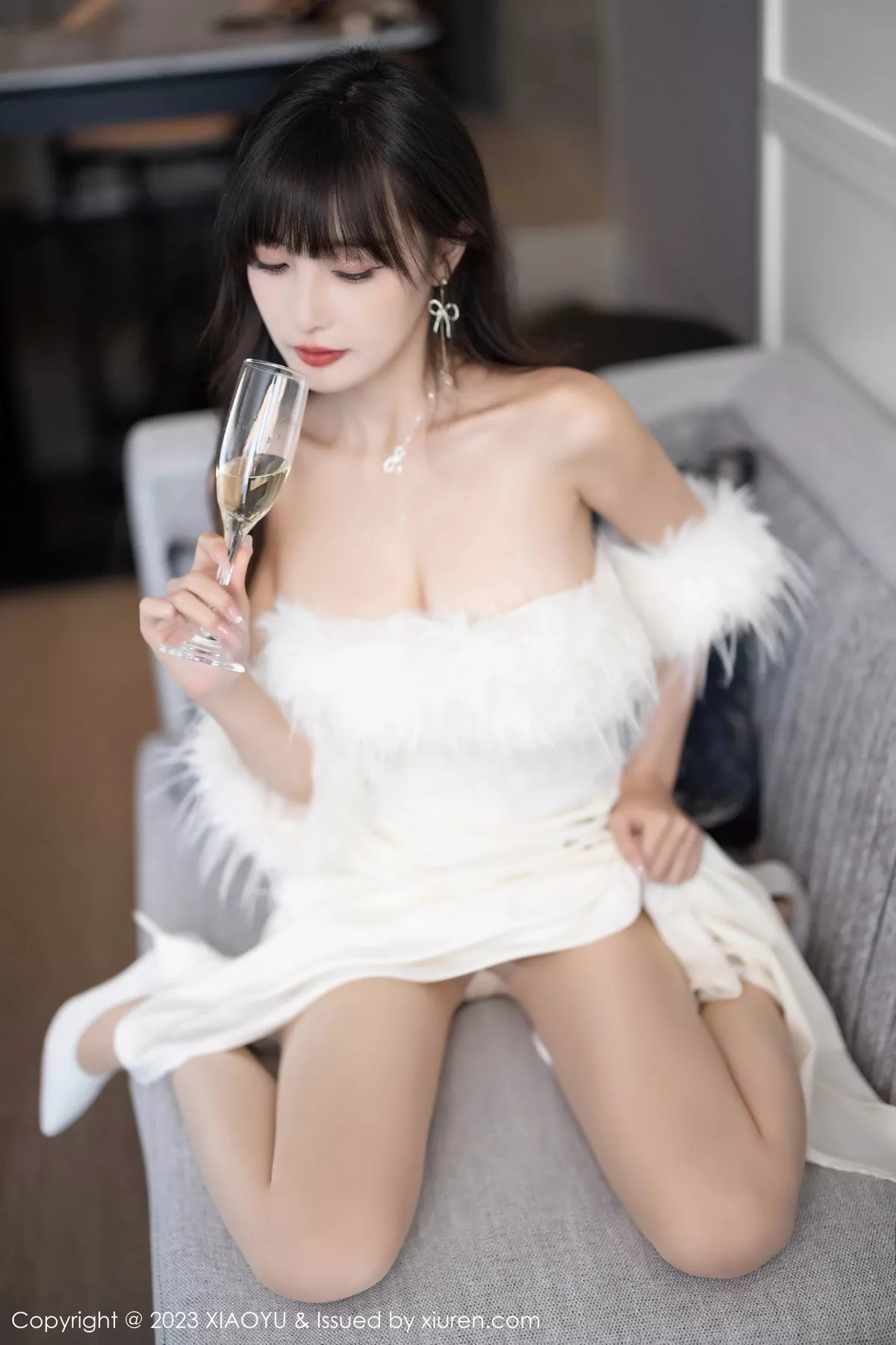 秀人集.com_[XiaoYu画语界]Vol.1120_模特林星阑白色蕾丝情趣内衣+露肩连衣裙秀曼妙身姿诱惑写真102P