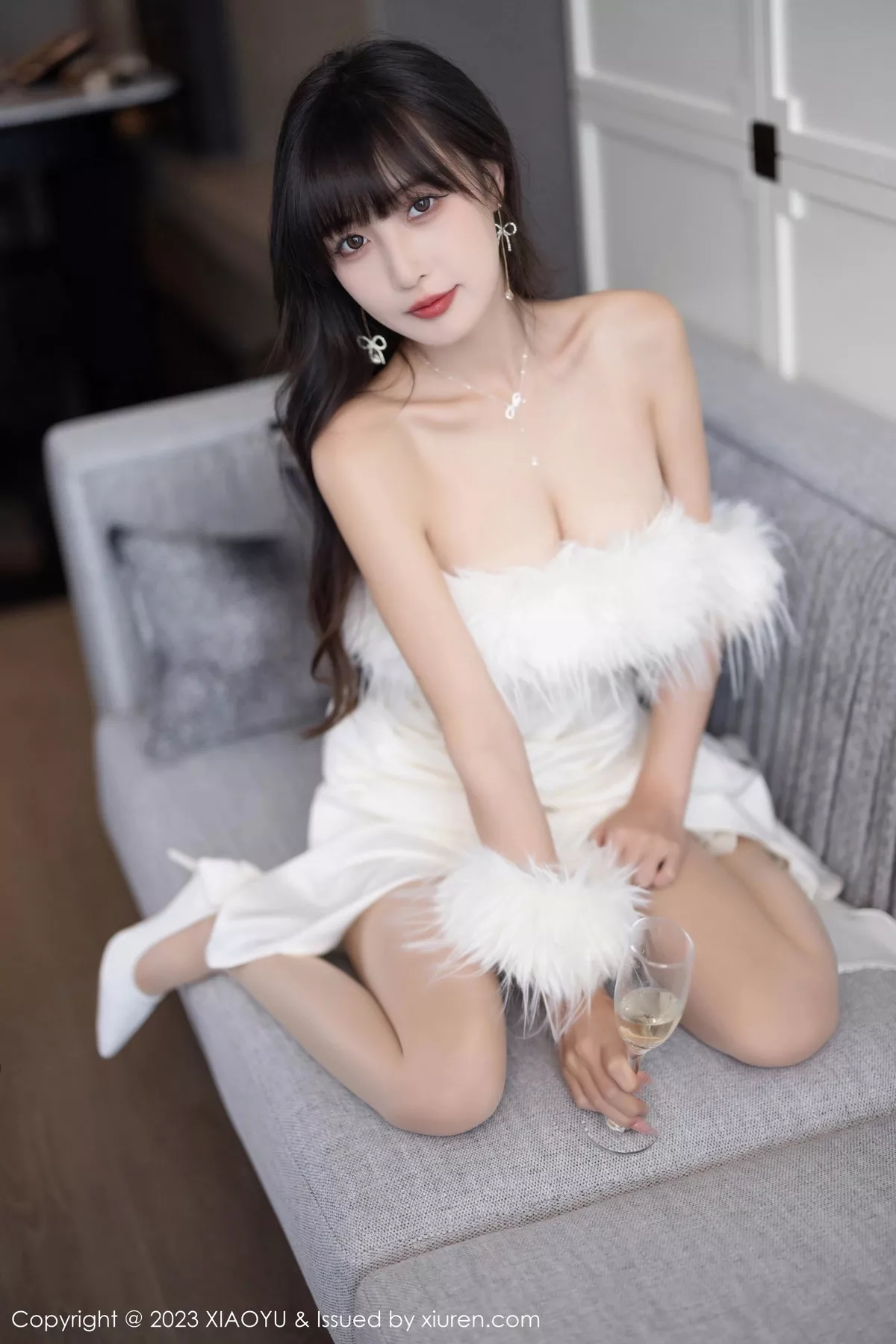 秀人集.com_[XiaoYu画语界]Vol.1120_模特林星阑白色蕾丝情趣内衣+露肩连衣裙秀曼妙身姿诱惑写真102P