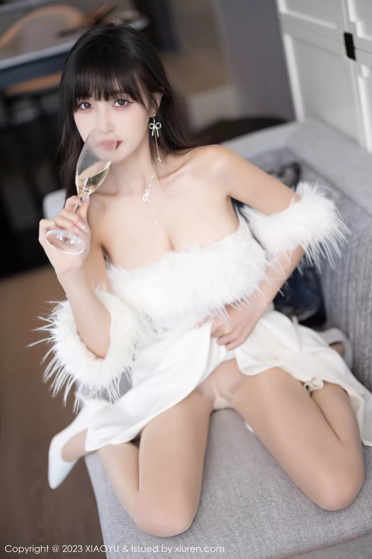 秀人集.com_[XiaoYu画语界]Vol.1120_模特林星阑白色蕾丝情趣内衣+露肩连衣裙秀曼妙身姿诱惑写真102P