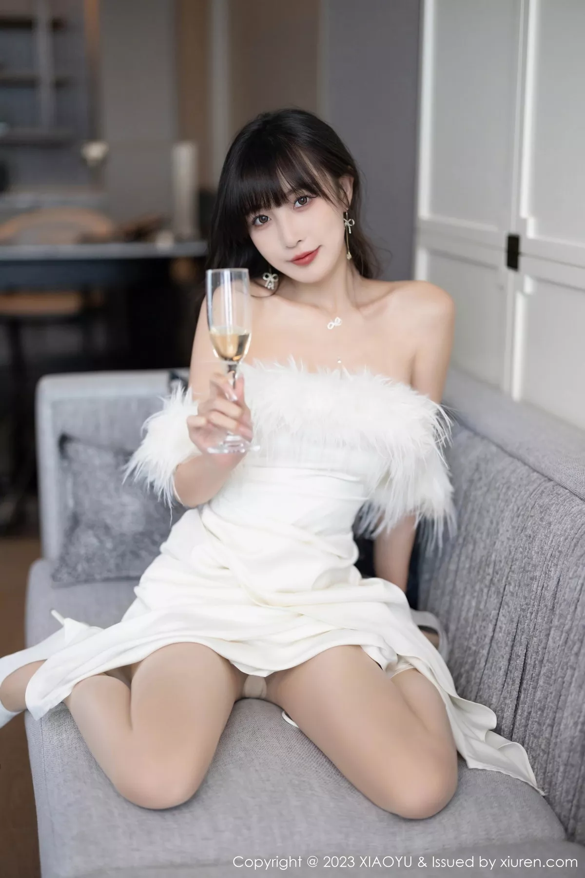 秀人集.com_[XiaoYu画语界]Vol.1120_模特林星阑白色蕾丝情趣内衣+露肩连衣裙秀曼妙身姿诱惑写真102P