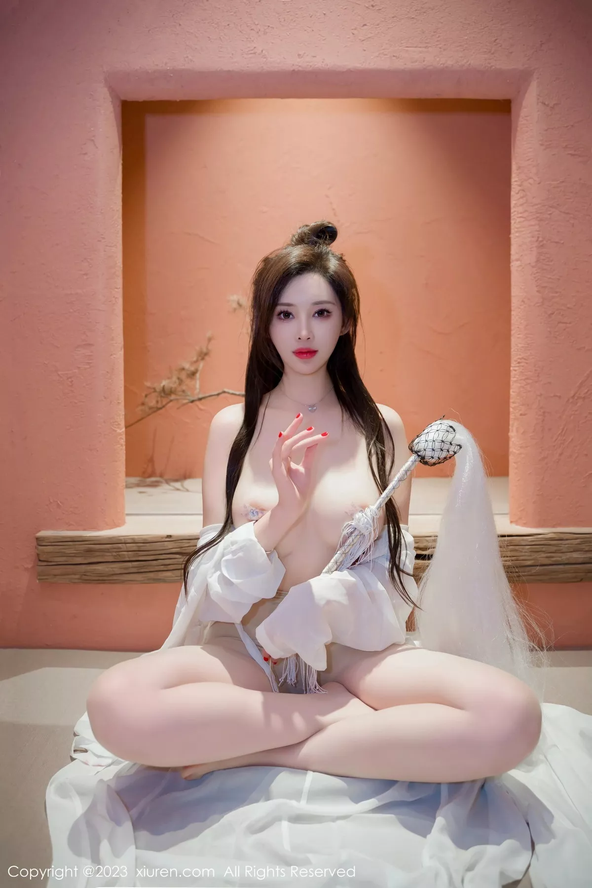 秀人集.com_[XiuRen秀人网]No.7466_女神Carol周妍希仙姑造型白色道袍服配超薄肉丝秀美腿诱惑写真95P