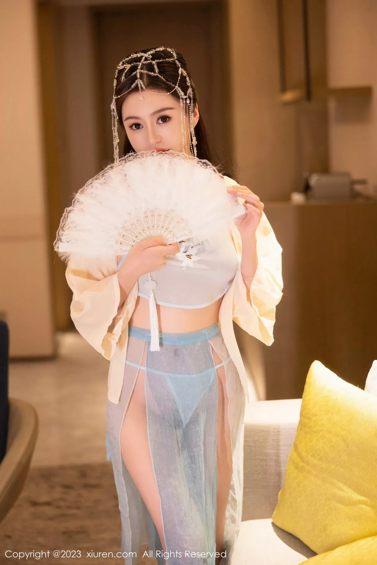 秀人集.com_[XiuRen秀人网]No.7514_模特唐宁宁私房浴室性感浅色薄纱古装服饰秀丰腴身姿诱惑写真75P