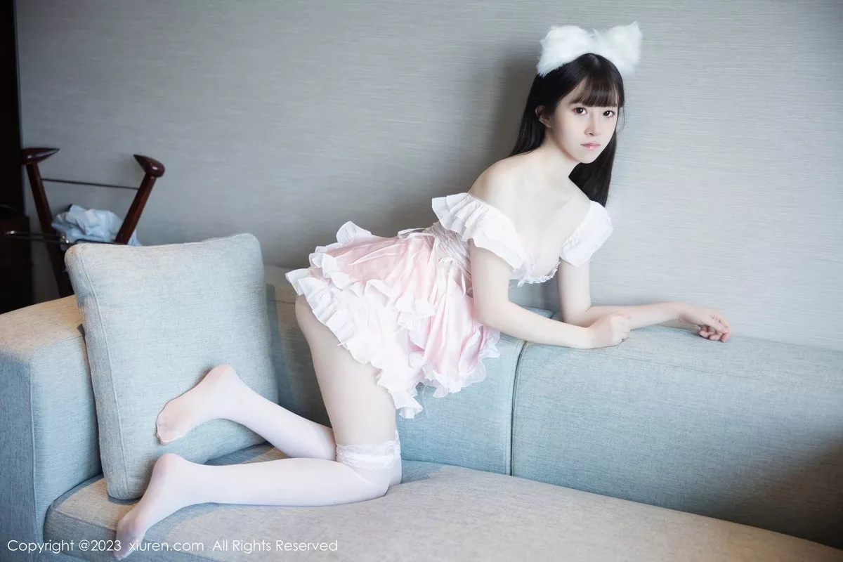 秀人集.com_[XiuRen秀人网]No.7602_模特林悠悠脱粉色女仆短裙露性感情趣内衣秀惹火身材诱惑写真80P