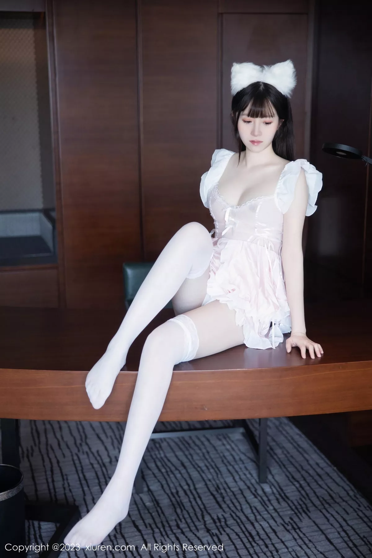 秀人集.com_[XiuRen秀人网]No.7602_模特林悠悠脱粉色女仆短裙露性感情趣内衣秀惹火身材诱惑写真80P