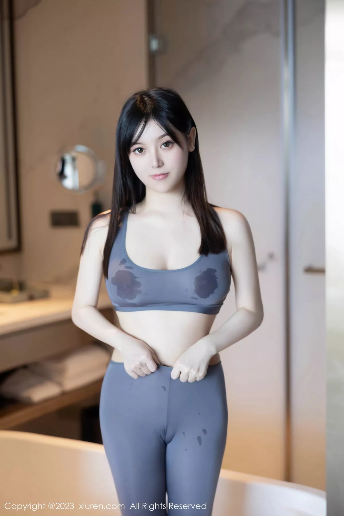 秀人集.com_[XiuRen秀人网]No.7543_模特豆瓣酱健身房性感灰色运动瑜伽服紧身秀丰满身材诱惑写真82P
