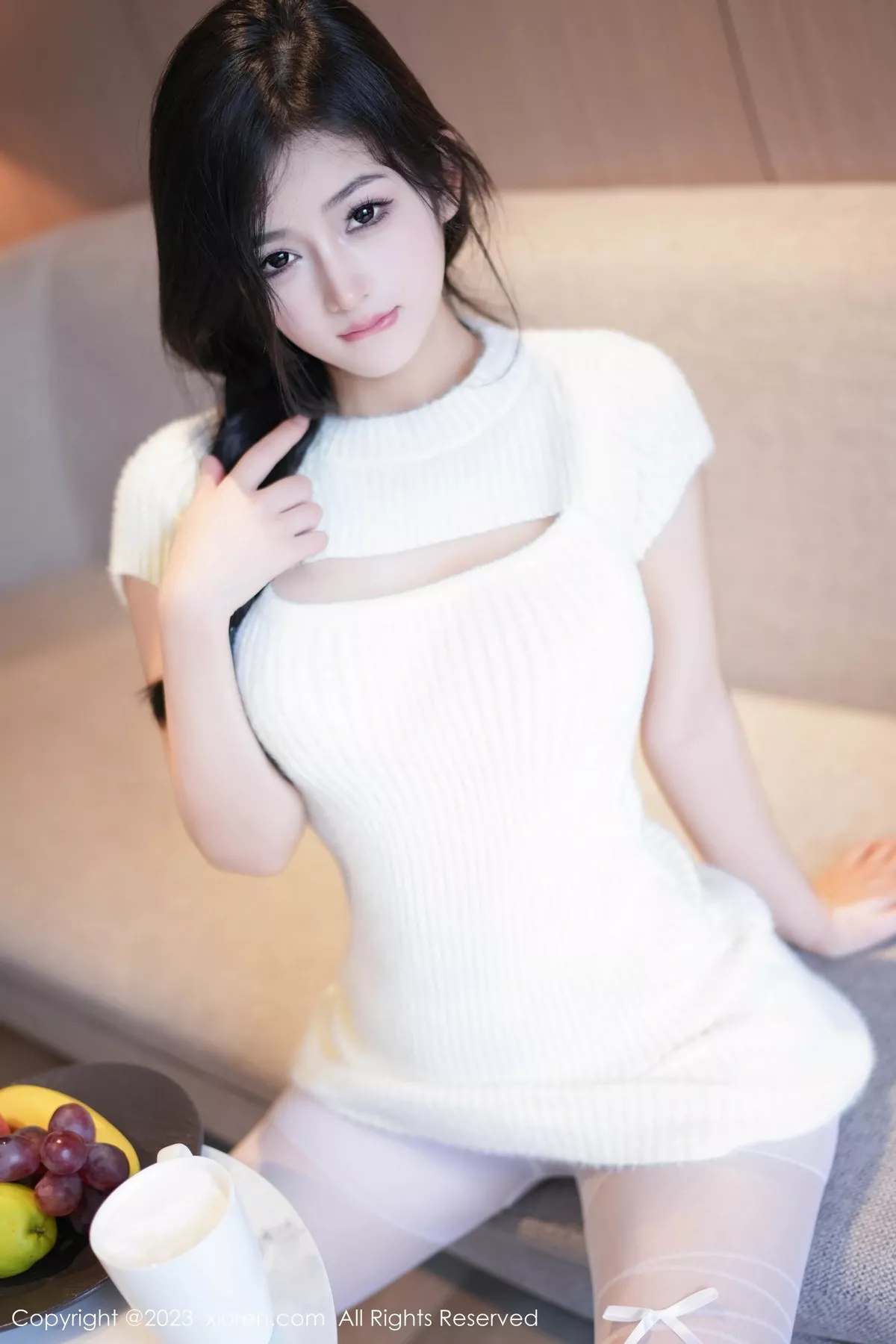 秀人集.com_[XiuRen秀人网]No.7541_模特谭小灵性感粉色轻透内衣配超薄白丝袜秀惹火身段诱惑写真93P