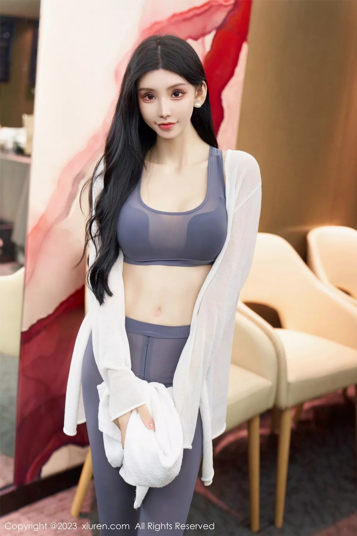 秀人集.com_[XiuRen秀人网]No.7651_女神周于希Sally酒店场景性感灰色健身服紧身秀完美身材诱惑写真91P
