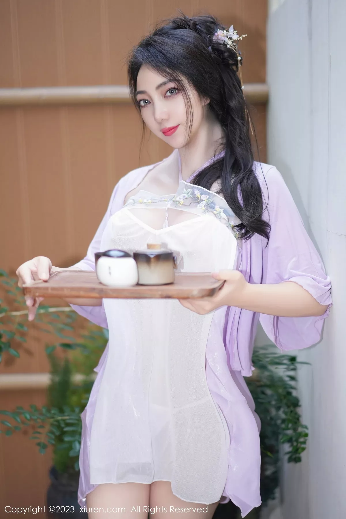 秀人集.com_[XiuRen秀人网]No.7665_模特娇喘JC性感紫色薄纱古典服配情趣内衣秀惹火身材诱惑写真61P