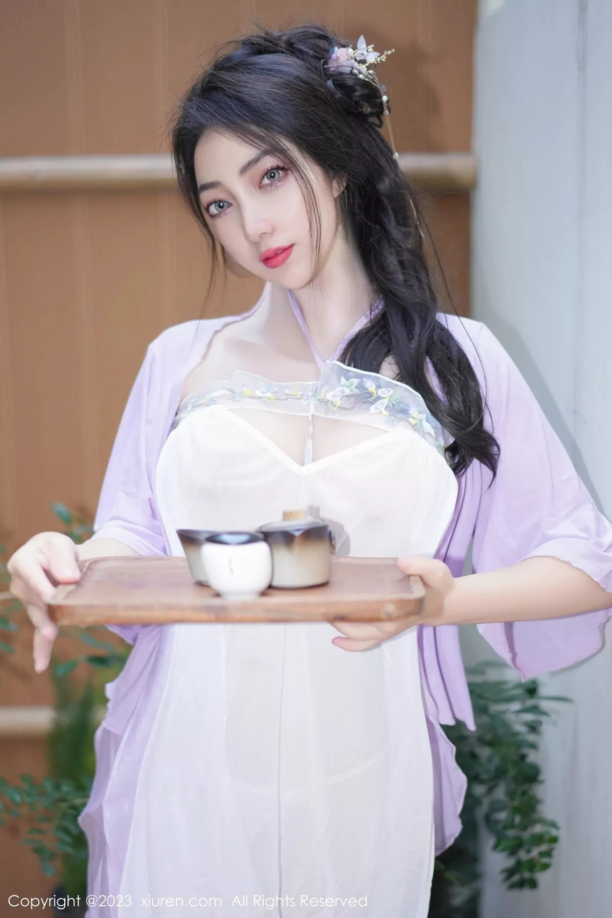 秀人集.com_[XiuRen秀人网]No.7665_模特娇喘JC性感紫色薄纱古典服配情趣内衣秀惹火身材诱惑写真61P