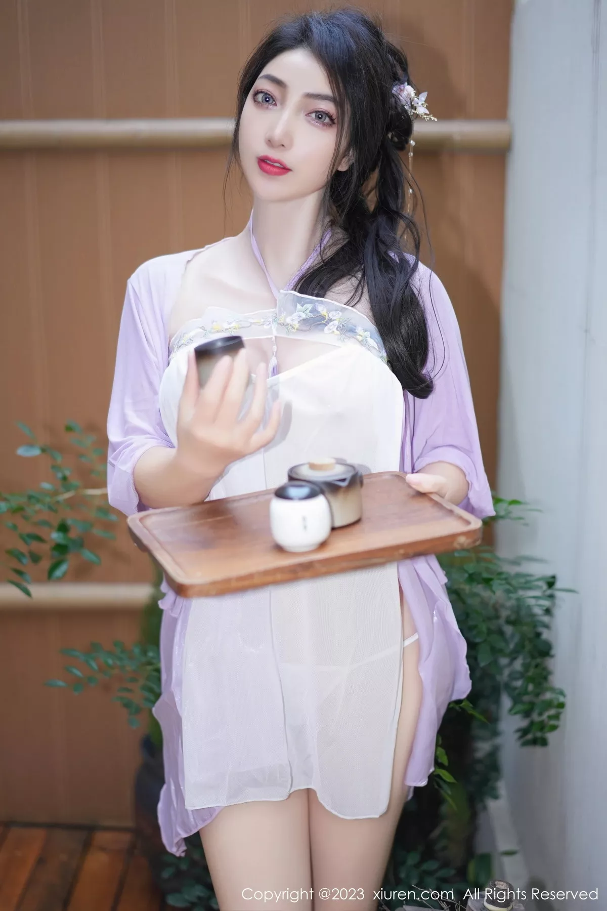 秀人集.com_[XiuRen秀人网]No.7665_模特娇喘JC性感紫色薄纱古典服配情趣内衣秀惹火身材诱惑写真61P
