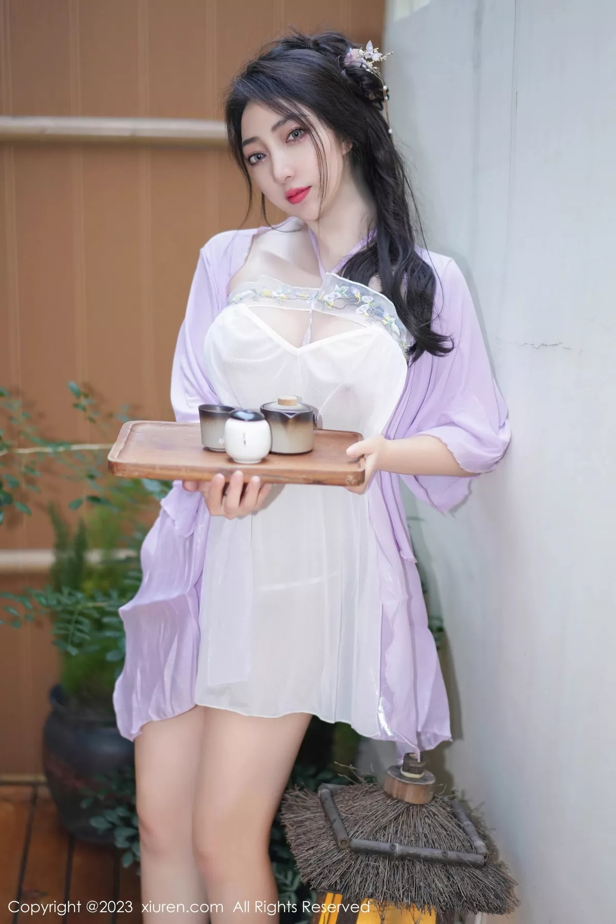 秀人集.com_[XiuRen秀人网]No.7665_模特娇喘JC性感紫色薄纱古典服配情趣内衣秀惹火身材诱惑写真61P