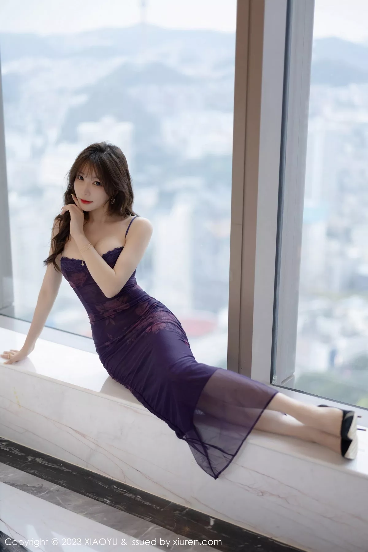 秀人集.com_[XiaoYu画语界]Vol.1147_女神徐莉芝Booty性感淡紫色吊带裙半脱秀曼妙身姿迷人诱惑写真92P