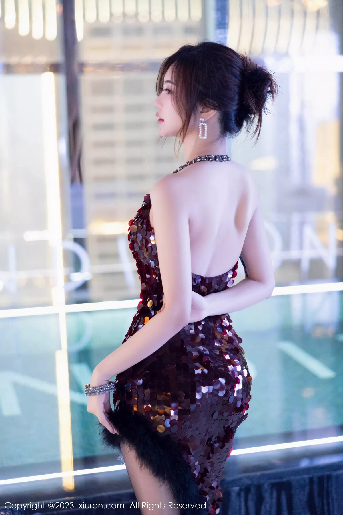 秀人集.com_[XiuRen秀人网]No.7679_女神绮里嘉ula性感红色长裙露薄透情趣黑丝连体衣极致诱惑写真98P