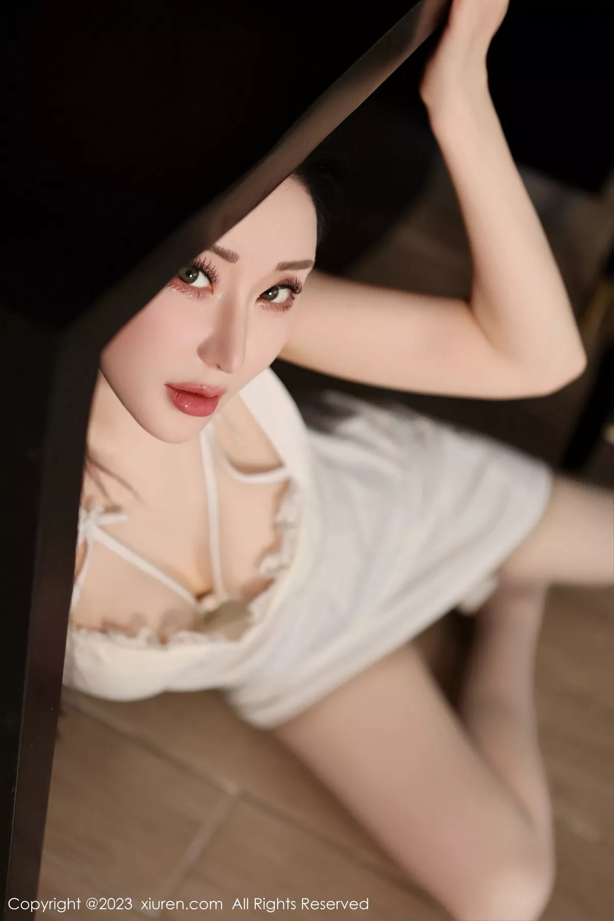 秀人集.com_[XiuRen秀人网]No.7756_模特田兮白性感白色连衣短裙露白色蕾丝内衣秀丰腴身姿诱惑写真83P